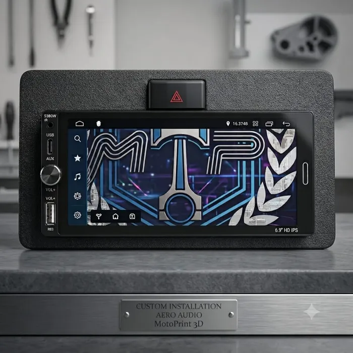 Carcasa de pantalla multimedia, impreso en 3D