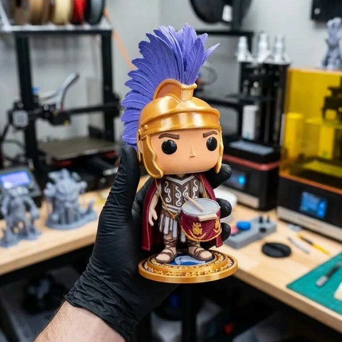 Figura de centurión romano, impreso en 3D