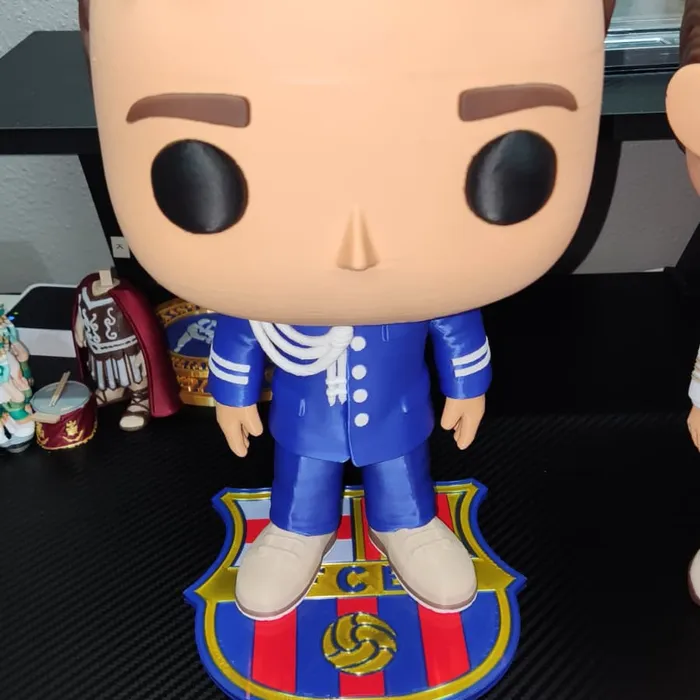 Figura personalizada — afición al fútbol, impreso en 3D