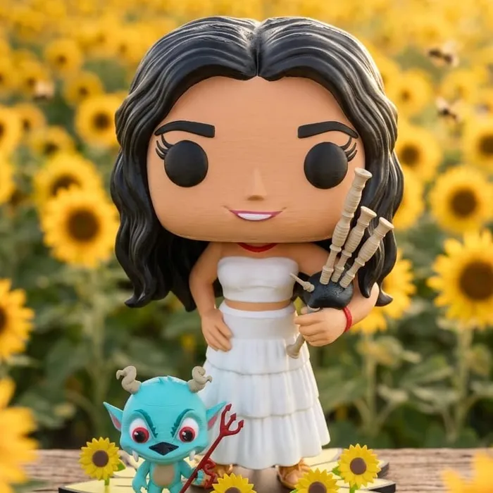 Figura personalizada con mascota fantástica, impreso en 3D