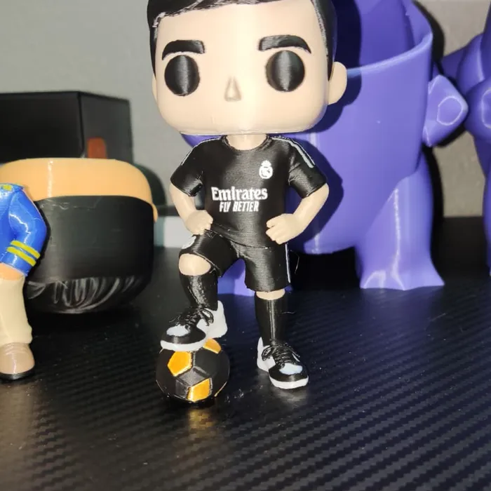 Figura personalizada — fútbol, impreso en 3D
