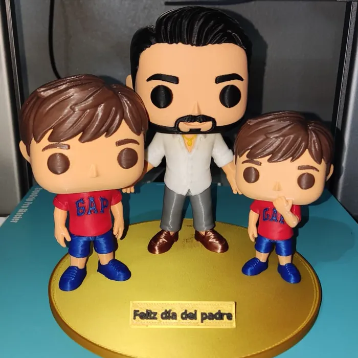 Figuras para el día del padre, impreso en 3D