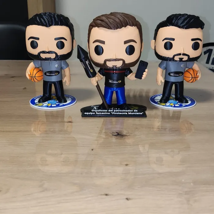 Figuras para equipo de baloncesto, impreso en 3D