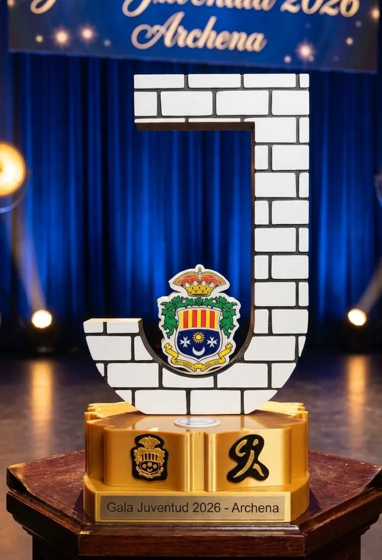 Gala de la Juventud 2026 — Ayto. de Archena, impreso en 3D por iPrintex — foto 1 de 1