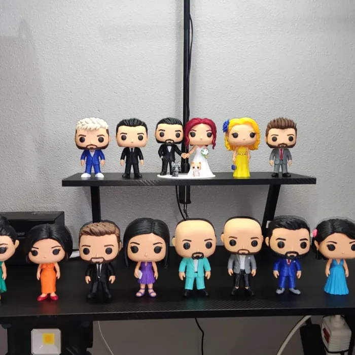 Set de figuras para boda, impreso en 3D