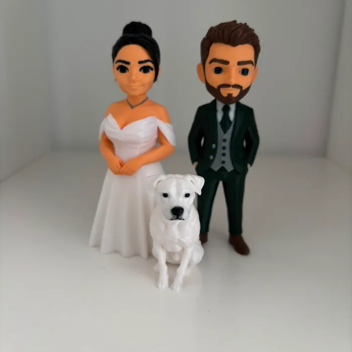 Topper de boda a medida, impreso en 3D